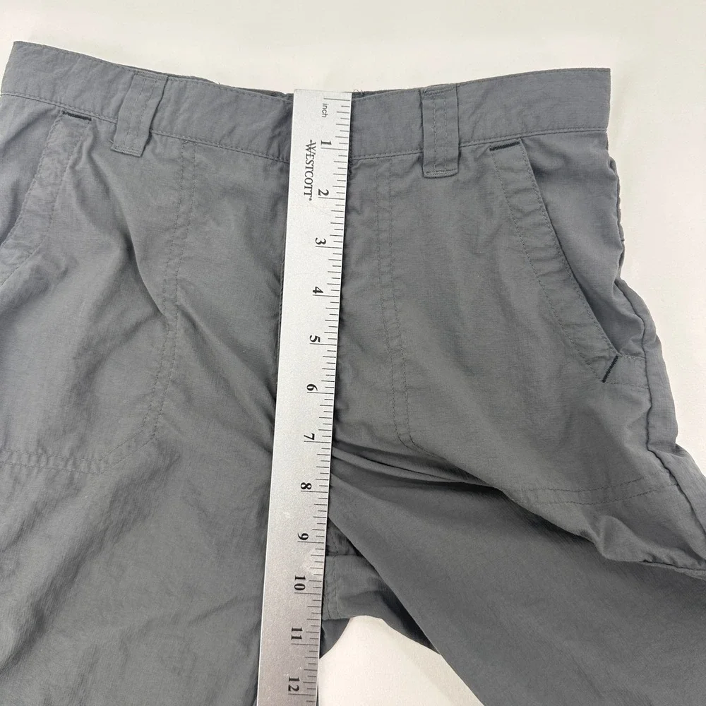 Columbia Kids Silver Ridge Cargo Shorts Grey Nylon Hiking Sun Protection 10/12